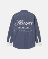 STRIPES SHIRT LONG SLEEVE NAVY