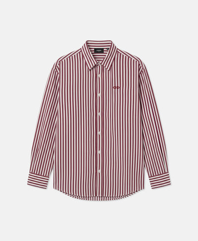 STRIPES SHIRT BURGUNDY