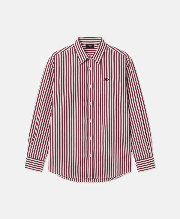 STRIPES SHIRT BURGUNDY