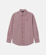 STRIPES SHIRT BURGUNDY