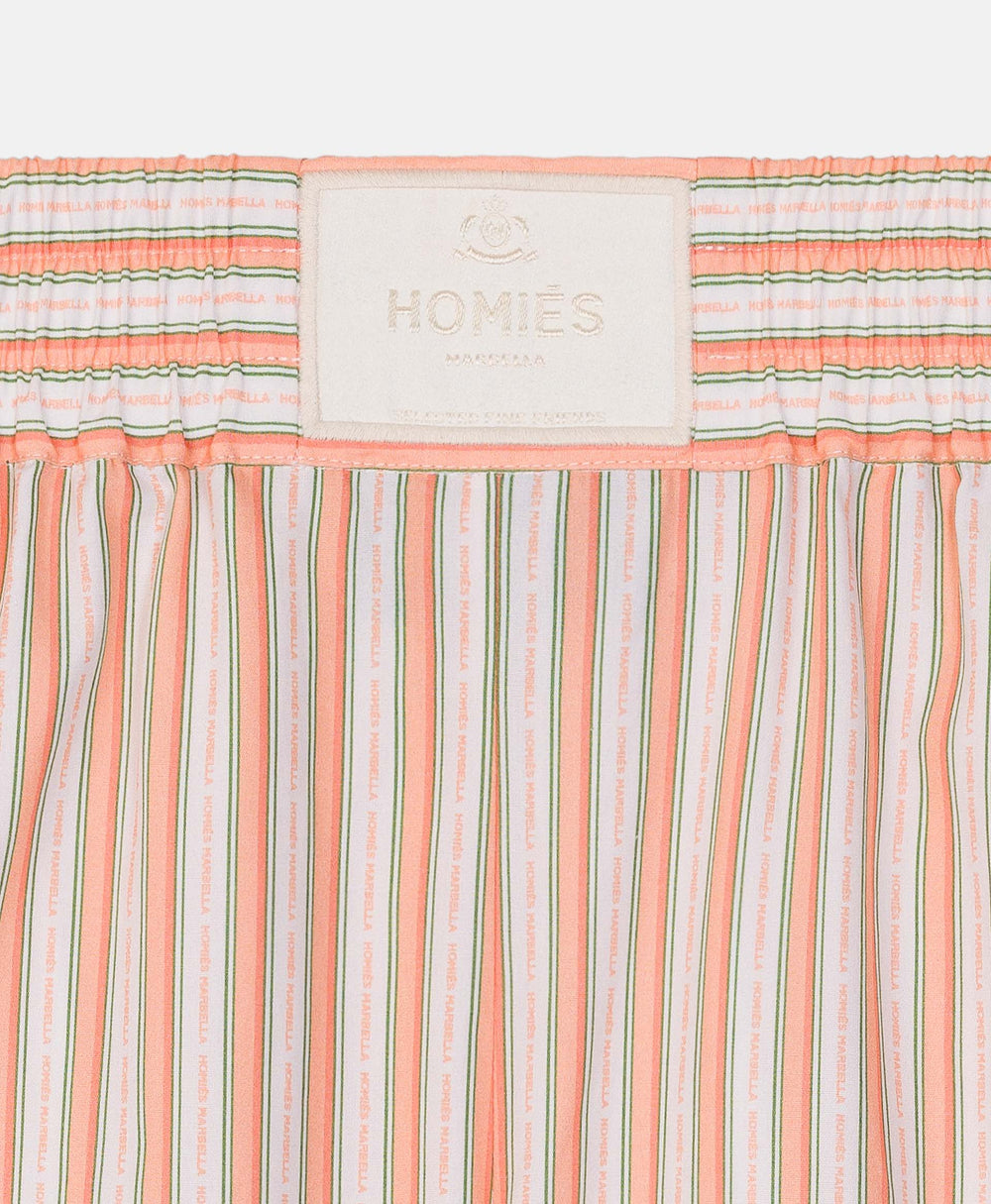 STRIPES MAN SHORTS ORANGE