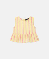 STRIPES TOP GIRLS YELLOW PINK
