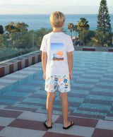 SUNSET & NO SIGNAL KIDS T-SHIRT WHITE