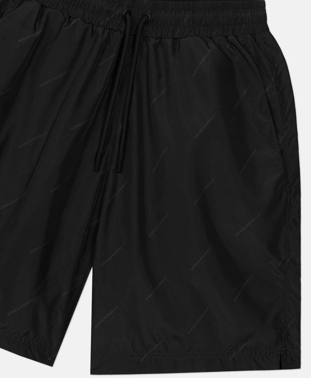 HOMIÉS SWIM SHORTS PATTERN LOGO BLACK