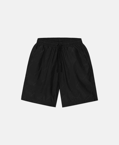 HOMIÉS SWIM SHORTS PATTERN LOGO BLACK