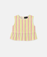 STRIPES TOP GIRLS YELLOW PINK