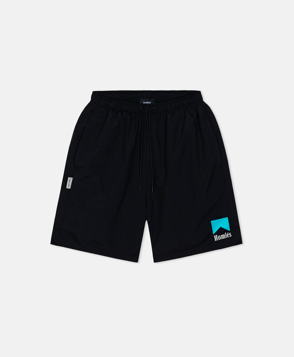 HOMIÉS MARLB SHORTS BLACK TURQUOISE