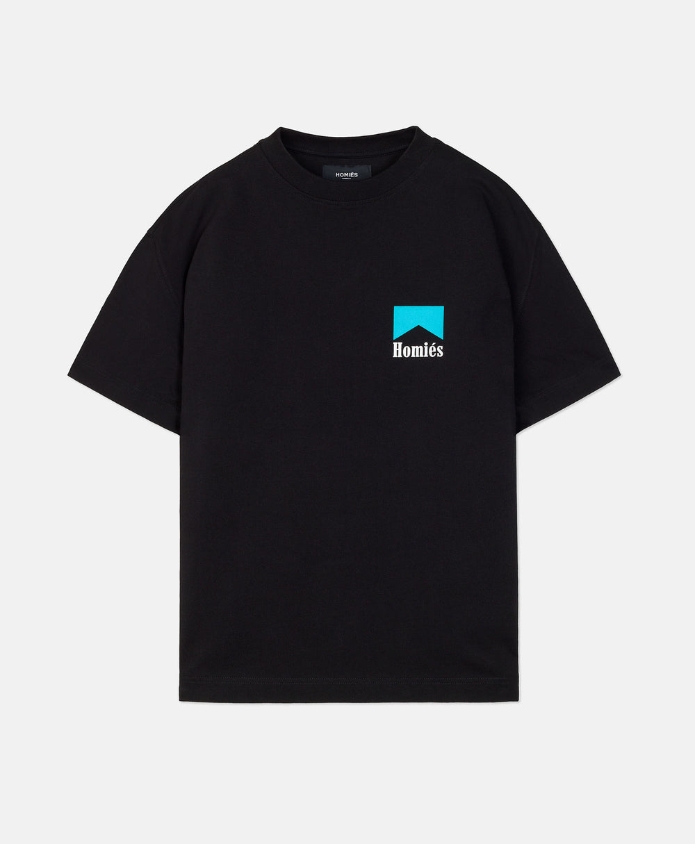 HOMIÉS MARLB T-SHIRT BLACK TURQUOISE