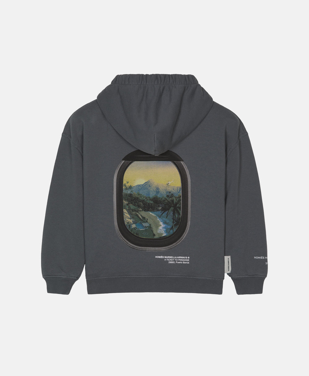 VIDEOGAME 4.0 KIDS ZIPPER HOODIE VINTAGE GREY