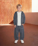 VIDEOGAME 8.0 KIDS ZIPPER HOODIE  VINTAGE GREY