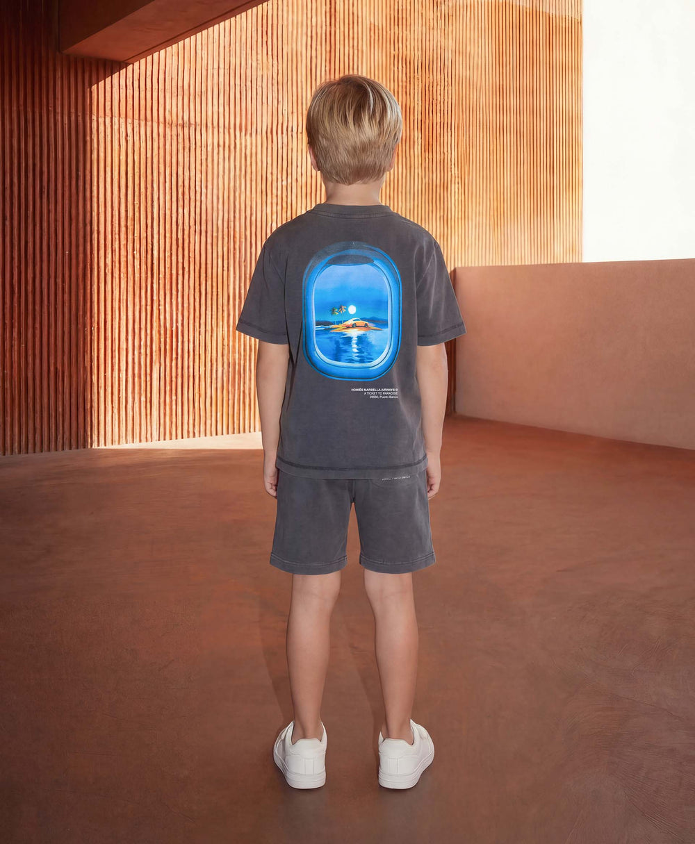VIDEOGAME 8.0 KIDS T-SHIRT VINTAGE GREY