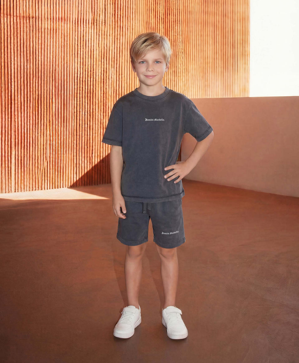 VIDEOGAME 8.0 KIDS SHORTS VINTAGE GREY