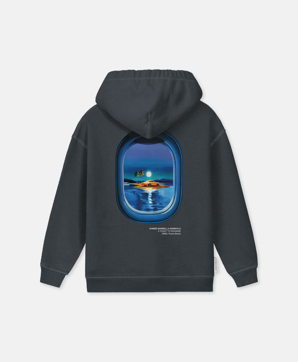 VIDEOGAME 8.0 KIDS ZIPPER HOODIE  VINTAGE GREY