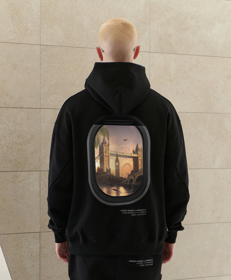 VIDEOGAME HOODIE LONDON BLACK