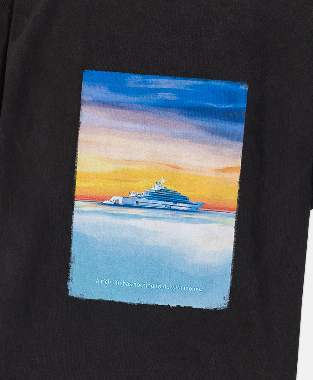 HOMIÉS SUNSET YACHT T-SHIRT VINTAGE GREY