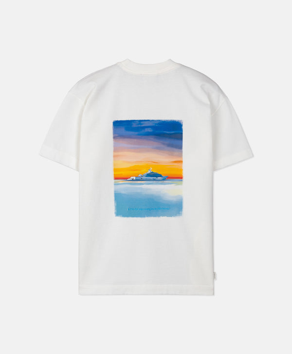 HOMIÉS SUNSET YACHT T-SHIRT VINTAGE WHITE