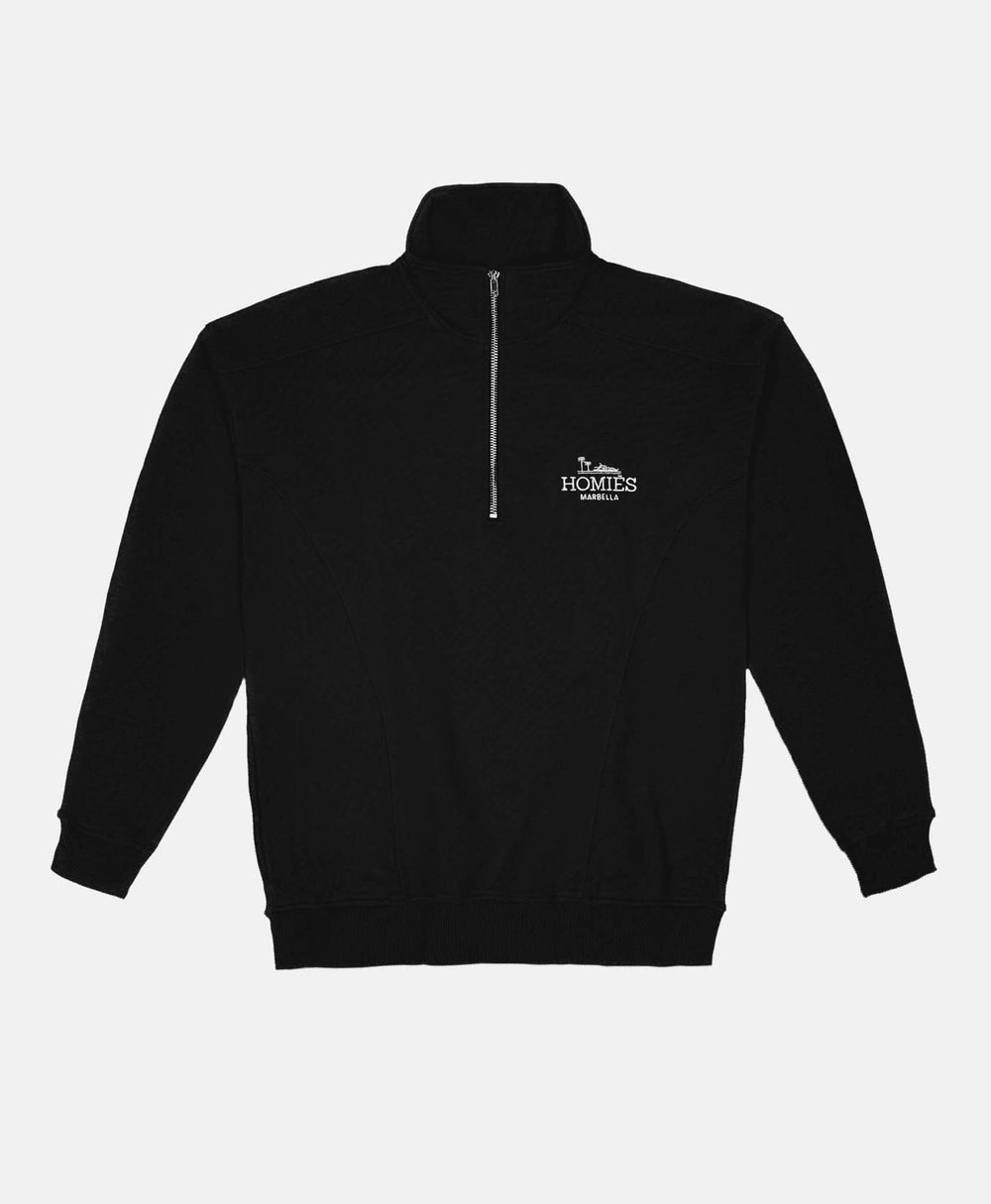 CLASSIC  HALF ZIPPER JUMPER BLACK (XS/S)