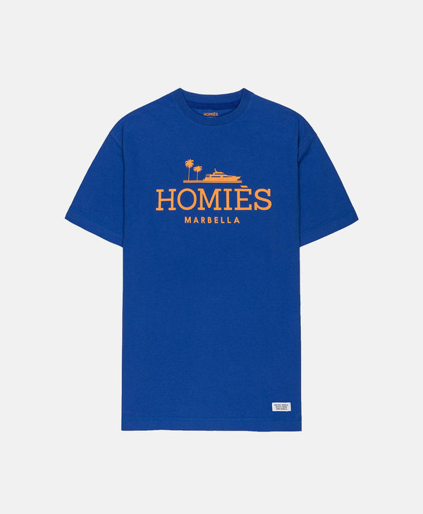 CLASSIC T-SHIRT BLUE ORANGE