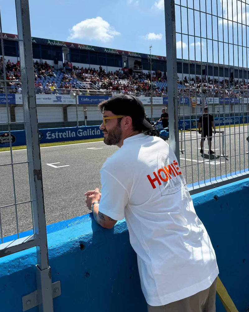 MAYMARB T-SHIRT WHITE ORANGE