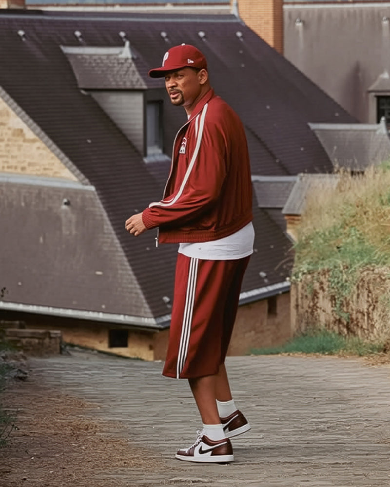 RACING TRACK JACKET BURGUNDY